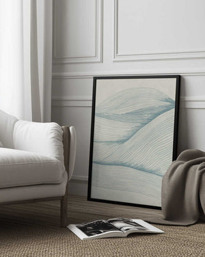 Tablou înramat „Ocean in lines 02” de Lucrecia Caporale