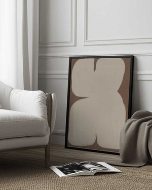 Tablou înramat „Curved Abstraction” de THE MIUUS STUDIO