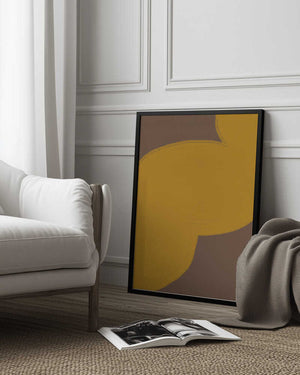 Tablou înramat „Golden Flow” de THE MIUUS STUDIO