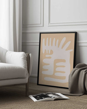 Tablou înramat „Abstract Organic Shape” de Natasha Playell