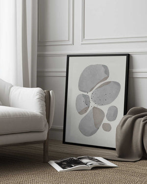 Tablou înramat „Pebble Harmony” de THE MIUUS STUDIO