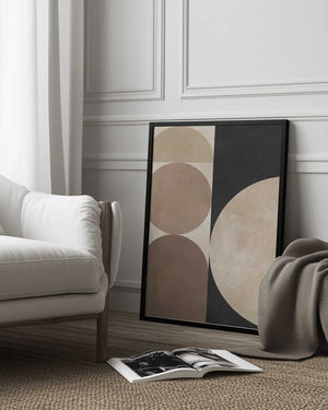 Tablou înramat „Brown geometry 5” de Vitor Costa
