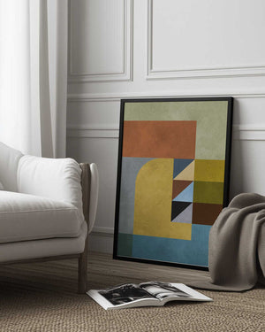 Tablou înramat „Geometric harmony 2” de Vitor Costa