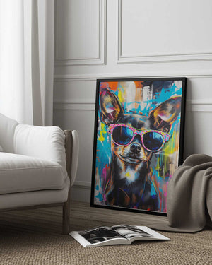 Tablou înramat „Bad Girl” de SHANDU