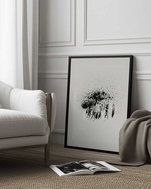 Tablou înramat „Brush splatters #3” de Imaginative