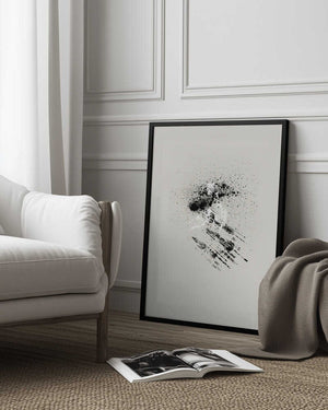 Tablou înramat „Brush splatters #6” de Imaginative