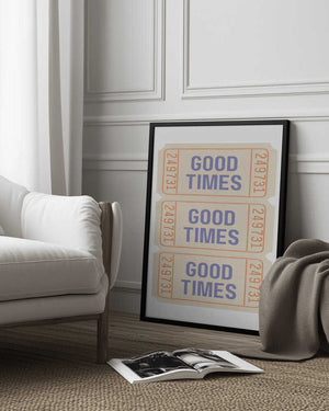 Tablou înramat „Coastal Blue Good Times” de Jolly and Dash