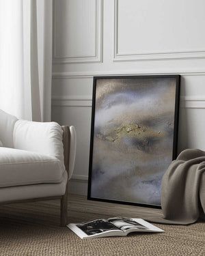 Tablou înramat „Textured Calm” de Anete Purina-Purite