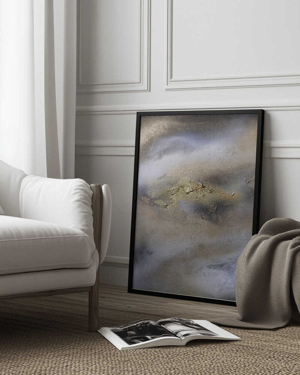 Tablou înramat „Textured Calm” de Anete Purina-Purite