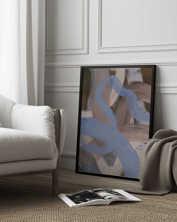 Tablou înramat „Abstract Brush Strokes 124X” de Mareike Böhmer