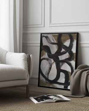 Tablou înramat „Abstract Brush Strokes 127X” de Mareike Böhmer