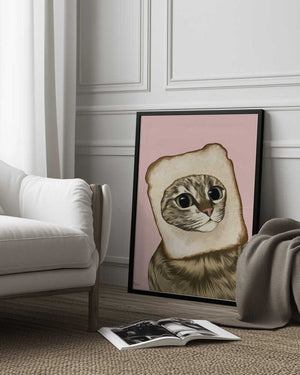 Tablou înramat „Bread Meme Cat” de Tara Royle