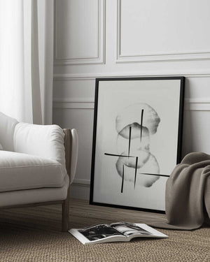 Tablou înramat „Organic circles with lines” de Imaginative