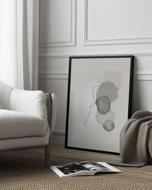 Tablou înramat „Organic shapes in boho style” de Imaginative