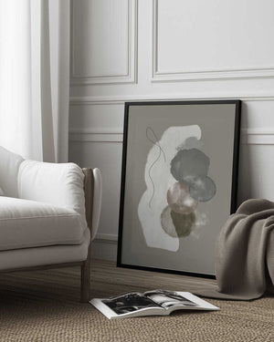 Tablou înramat „Organic shapes in earthly tones” de Imaginative