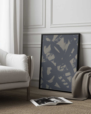Tablou înramat „Abstract Brush Strokes 399X” de Mareike Böhmer