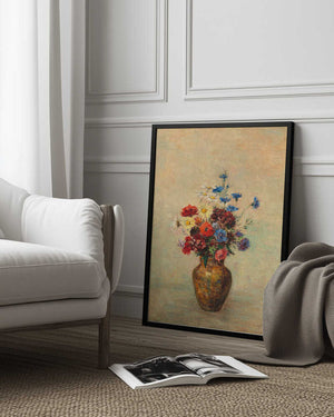 Tablou înramat „Flowers In a Vase” de Odilon Redon