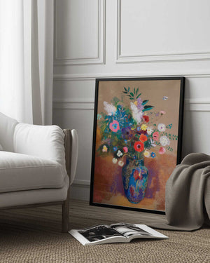 Tablou înramat „Bouquet of Flowers” de Odilon Redon