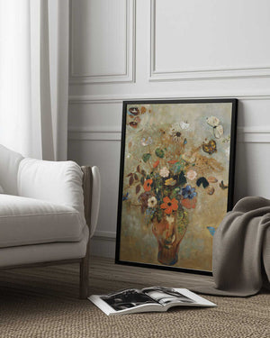 Tablou înramat „Still Life With Flowers” de Odilon Redon
