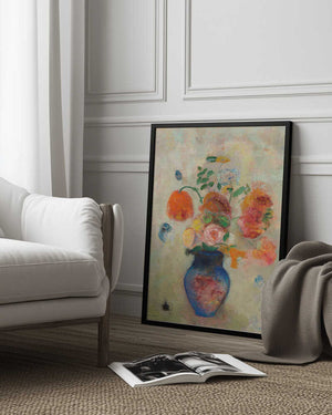 Tablou înramat „Large Vase With Flowers” de Odilon Redon