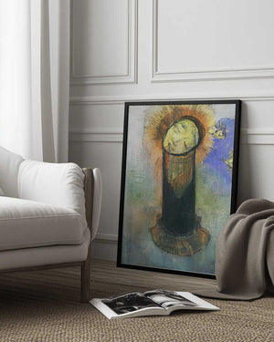 Tablou înramat „The Head of John the Baptist” de Odilon Redon