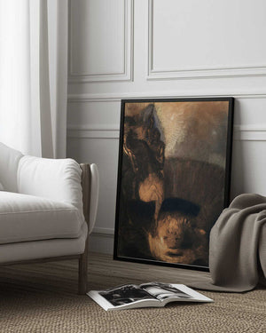 Tablou înramat „Saint George and the Dragon” de Odilon Redon