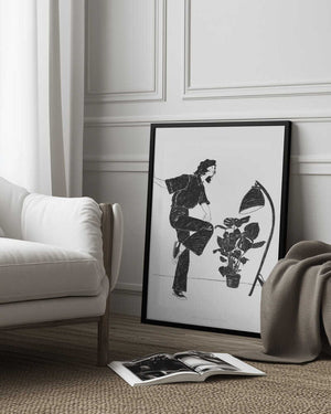 Tablou înramat „Jlr Dancingathome4 Blackandwhite Copy” de Jenny Liz Rome