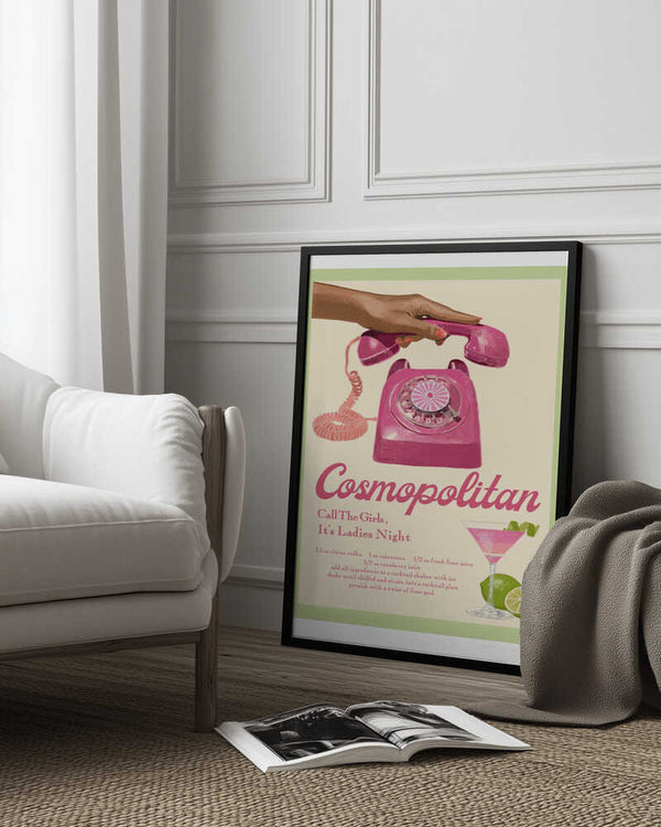 Tablou înramat „Jlr Cocktails Cosmopolitan” de Jenny Liz Rome