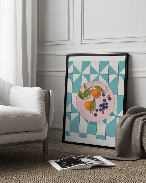 Tablou înramat „Pandc Citrus and Berries” de Jenny Liz Rome