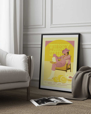 Tablou înramat „Jlr Whiskysour Pink Copy” de Jenny Liz Rome
