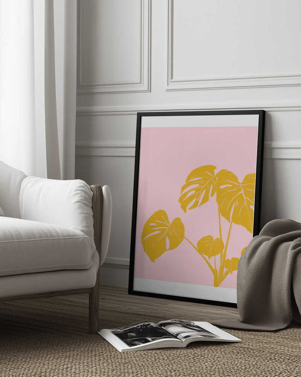 Tablou înramat „Pandc Houseplant Copy” de Jenny Liz Rome