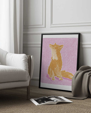 Tablou înramat „Pandc Littlefox Copy” de Jenny Liz Rome