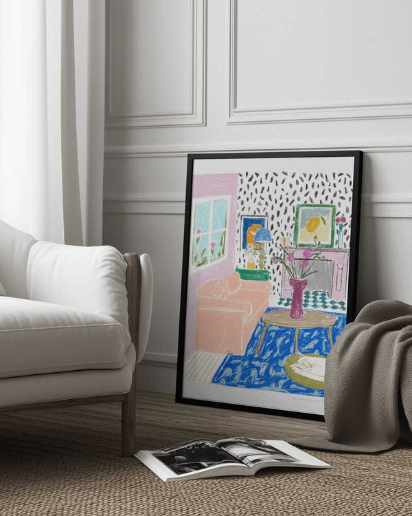 Tablou înramat „Pandc Interior” de Jenny Liz Rome