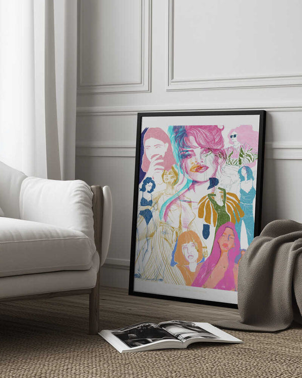 Tablou înramat „Jlr Collage1 Copy 3” de Jenny Liz Rome