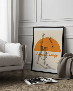 Tablou înramat „Sunset Orange” de Jenny Liz Rome
