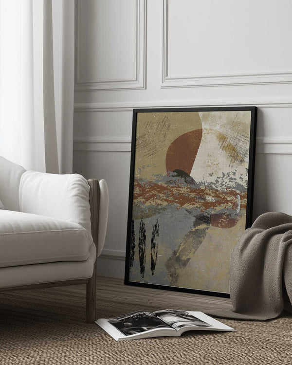 Tablou înramat „Quantum Waves” de Imaginative