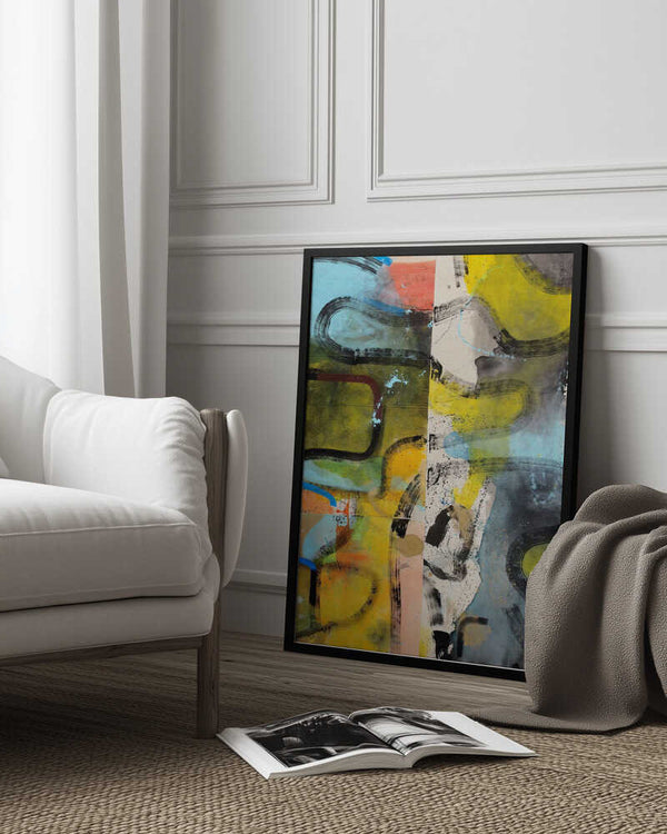 Tablou înramat „Abstract” de Poonam Choudhary