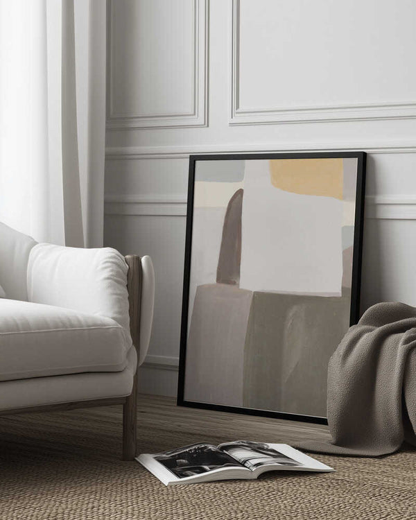 Tablou înramat „Muted Geometry” de Little Dean