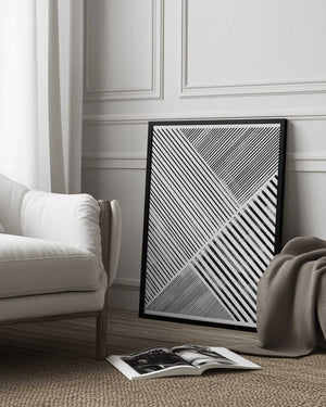 Tablou înramat „Diagonal Patterns” de THE MIUUS STUDIO