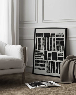 Tablou înramat „Monochrome Blocks” de THE MIUUS STUDIO