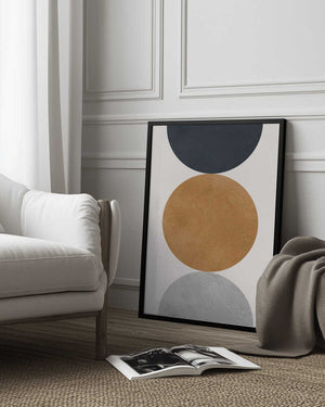 Tablou înramat „Art with circles 4” de Vitor Costa