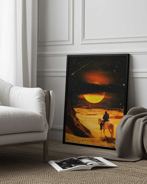 Tablou înramat „Western Space Adventure” de Taudalpoi