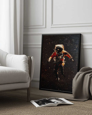 Tablou înramat „An Astronaut in Space” de Taudalpoi