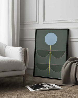 Tablou înramat „Flower Geometrics 09” de The Printable Studio