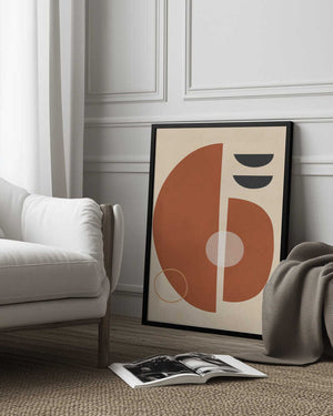 Tablou înramat „Circles and semicircles 4” de Vitor Costa