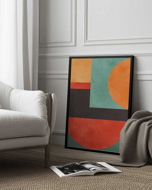 Tablou înramat „Colorful geometric composition 2” de Vitor Costa