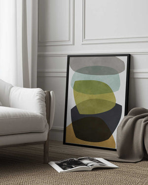 Tablou înramat „Expressive shapes 1” de Vitor Costa