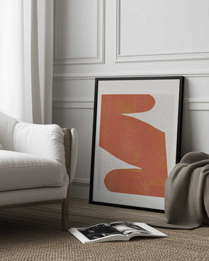 Tablou înramat „Orange Silhouette” de THE MIUUS STUDIO