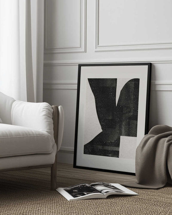 Tablou înramat „Dark Silhouette Form” de THE MIUUS STUDIO