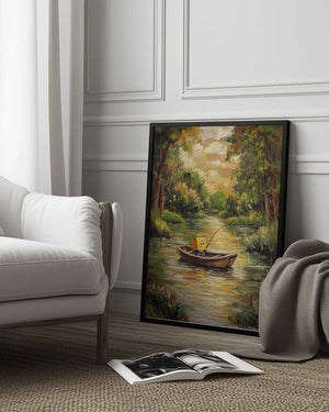 Tablou înramat „Bob by the river” de Dikhotomy